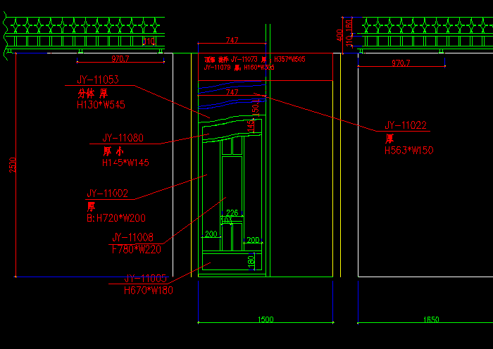 鐵藝大門設計CAD